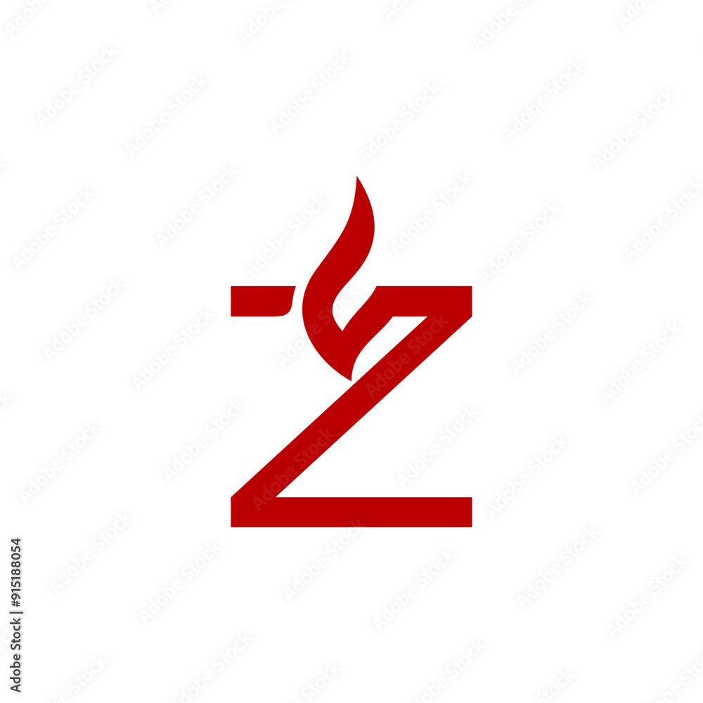 a combination of fire and initials, or letters, or alphabet, or numbers in the form of a logo and vector in red color for business purposes and others a combination of fire and initials, or letters, or alphabet, or numbers in the form of a logo and vector in red color for business purposes and others