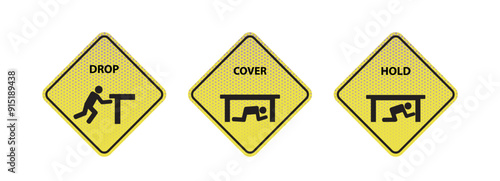 drop cover hold text information sign