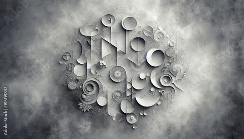 metal background with circles