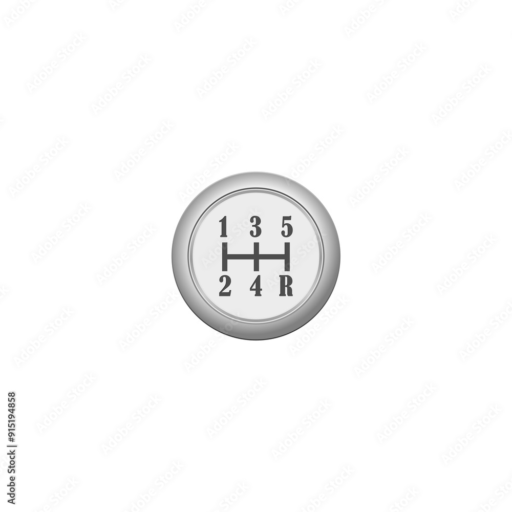 Manual gear shifter icon isolated on transparent background Manual gear shifter icon isolated on transparent background