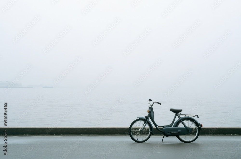 Fototapeta premium bike by the sea