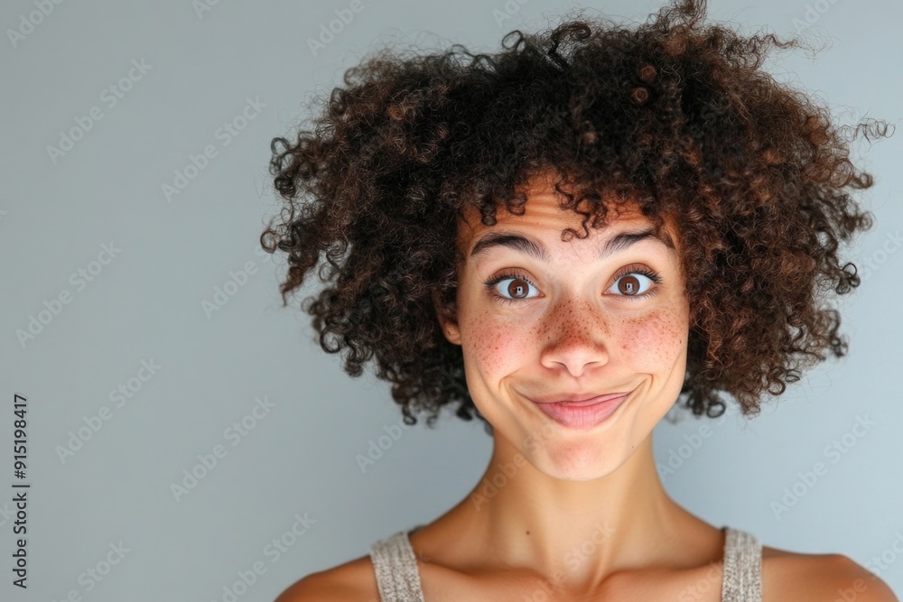 Woman with freckles Woman with freckles