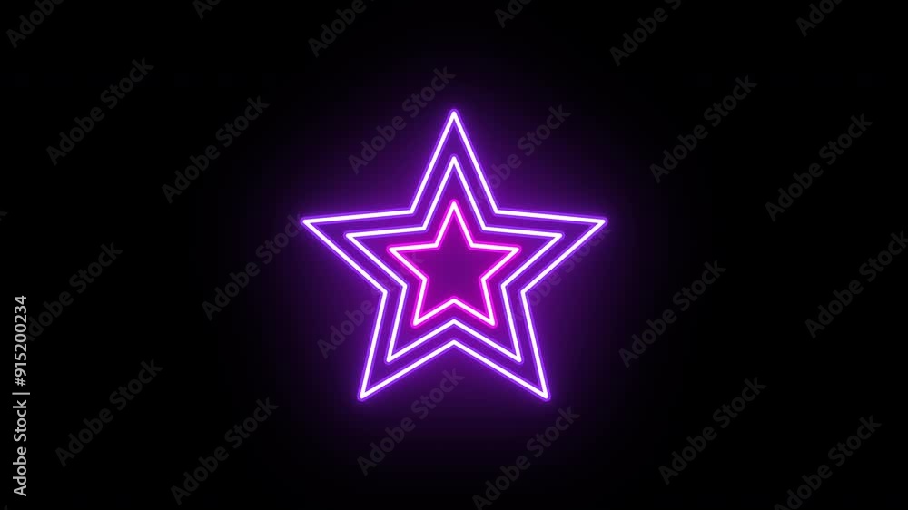 Neon star icon animation, slow color shift. Glowing neon superstar sign, looped color animation. Super award, legend, famous celebrity, popularity and glory, winner. Magenta and purple colors Neon star icon animation, slow color shift. Glowing neon superstar sign, looped color animation. Super award, legend, famous celebrity, popularity and glory, winner. Magenta and purple colors