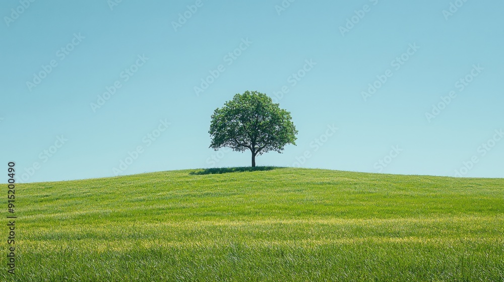 tree on green field