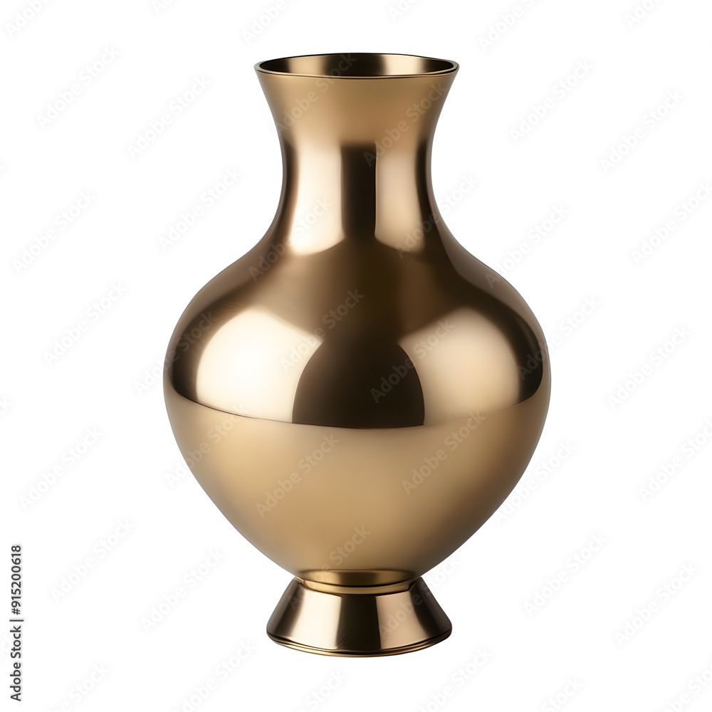 Isolated Metal Vase in Brass With Matte Finish on Transparent Background Png, 3d Vase Png, Home Interior Decor Isolated Metal Vase in Brass With Matte Finish on Transparent Background Png, 3d Vase Png, Home Interior Decor