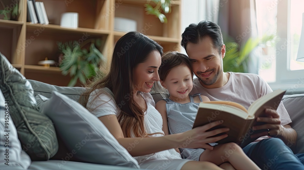 Woman laughing while sitting on a couch with a young girl, relaxed and happy Woman laughing while sitting on a couch with a young girl, relaxed and happy