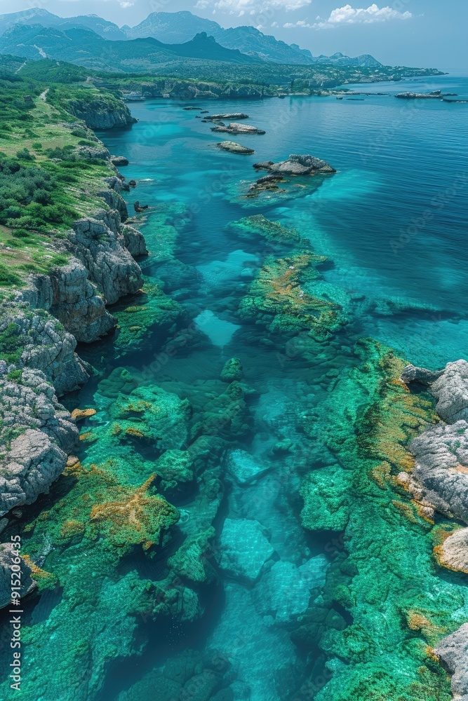 Crystal Clear Waters of a Coastal Inlet Crystal Clear Waters of a Coastal Inlet