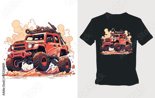 Off-Road Monster Truck T-Shirt Design