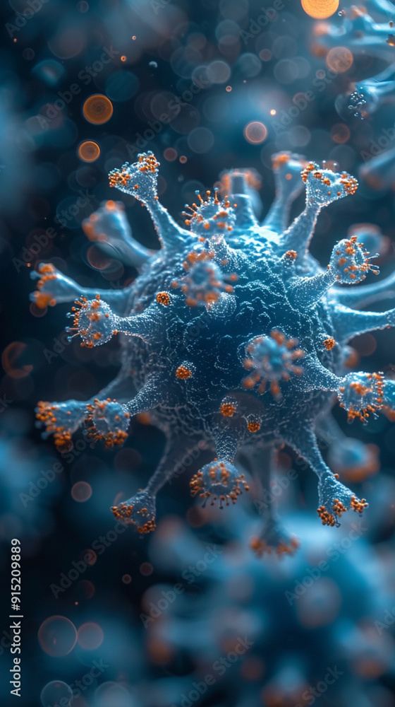 Coronavirus COVID-19 3D render, SARS-CoV-2 virus concept Coronavirus COVID-19 3D render, SARS-CoV-2 virus concept