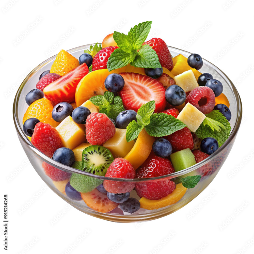 Delicious Bowl of Granola with Yogurt with Berries Isolated on a Transparent Background. Generative AI Delicious Bowl of Granola with Yogurt with Berries Isolated on a Transparent Background. Generative AI