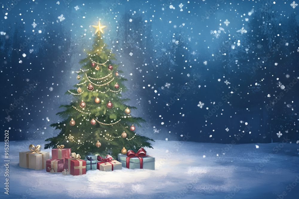 Christmas Background,watercolor tree Christmas Background,watercolor tree