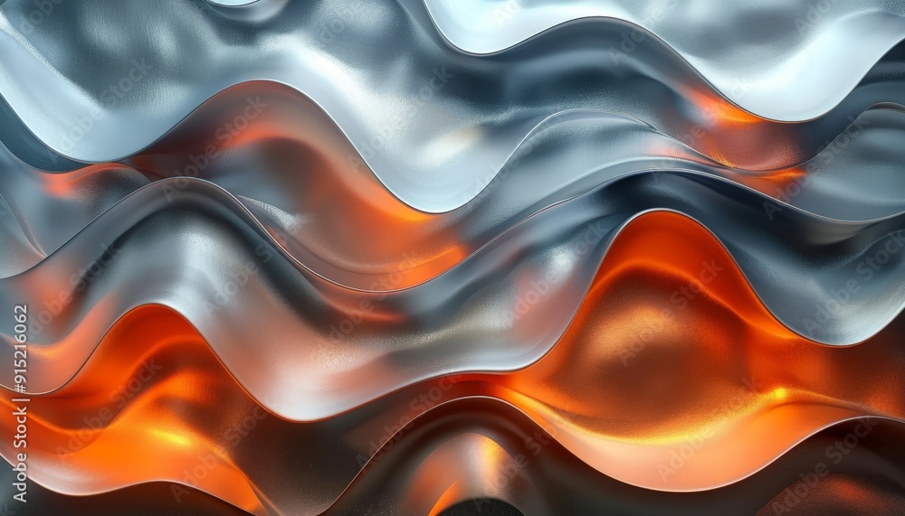 A sleek abstract background with metallic textures and smooth gradients A sleek abstract background with metallic textures and smooth gradients