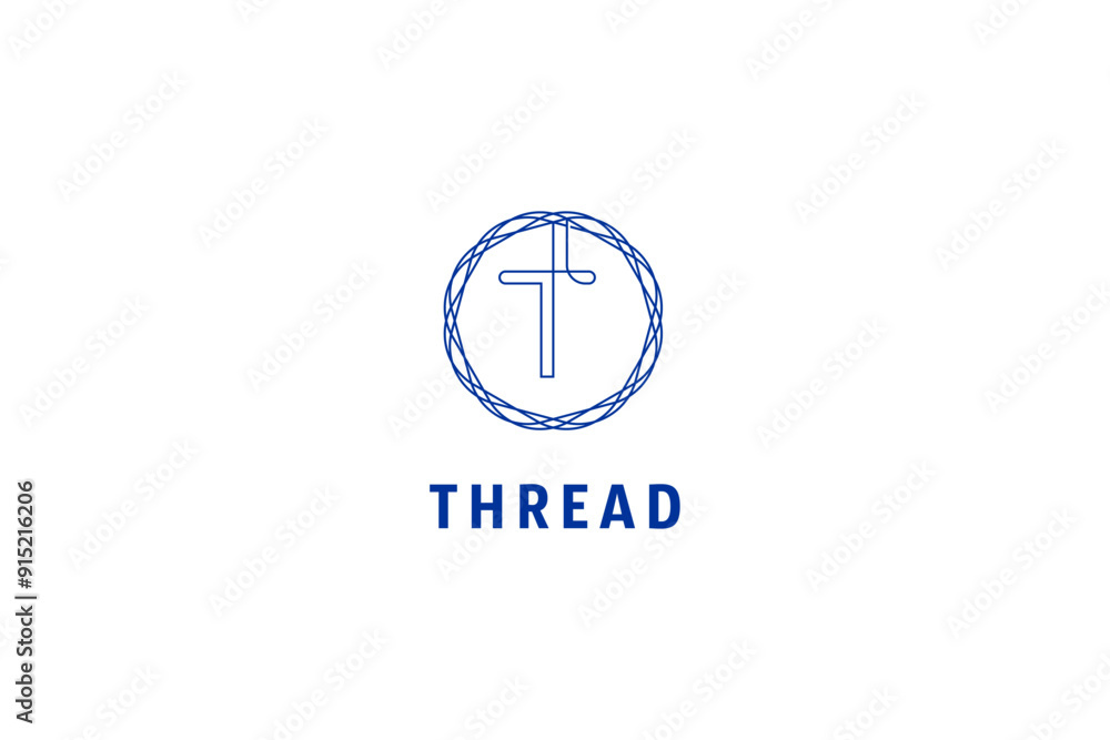 Template logo design solution for thread production, thread supplier or trader Template logo design solution for thread production, thread supplier or trader