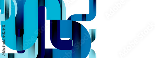 Lines, abstract letter style design background. Geometric vector Illustration For Wallpaper, Banner, Background, Card, Book Illustration, landing page