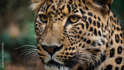 A leopard is staring at the camera with its mouth open