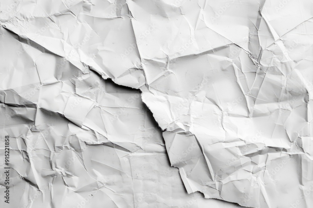 A close-up shot of a white paper surface with no writing or markings A close-up shot of a white paper surface with no writing or markings