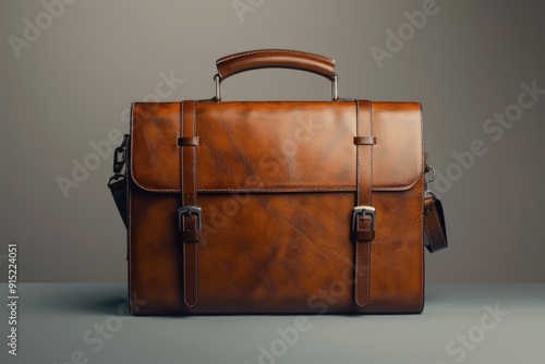 Wallpaper Mural A brown briefcase sitting on a table Torontodigital.ca