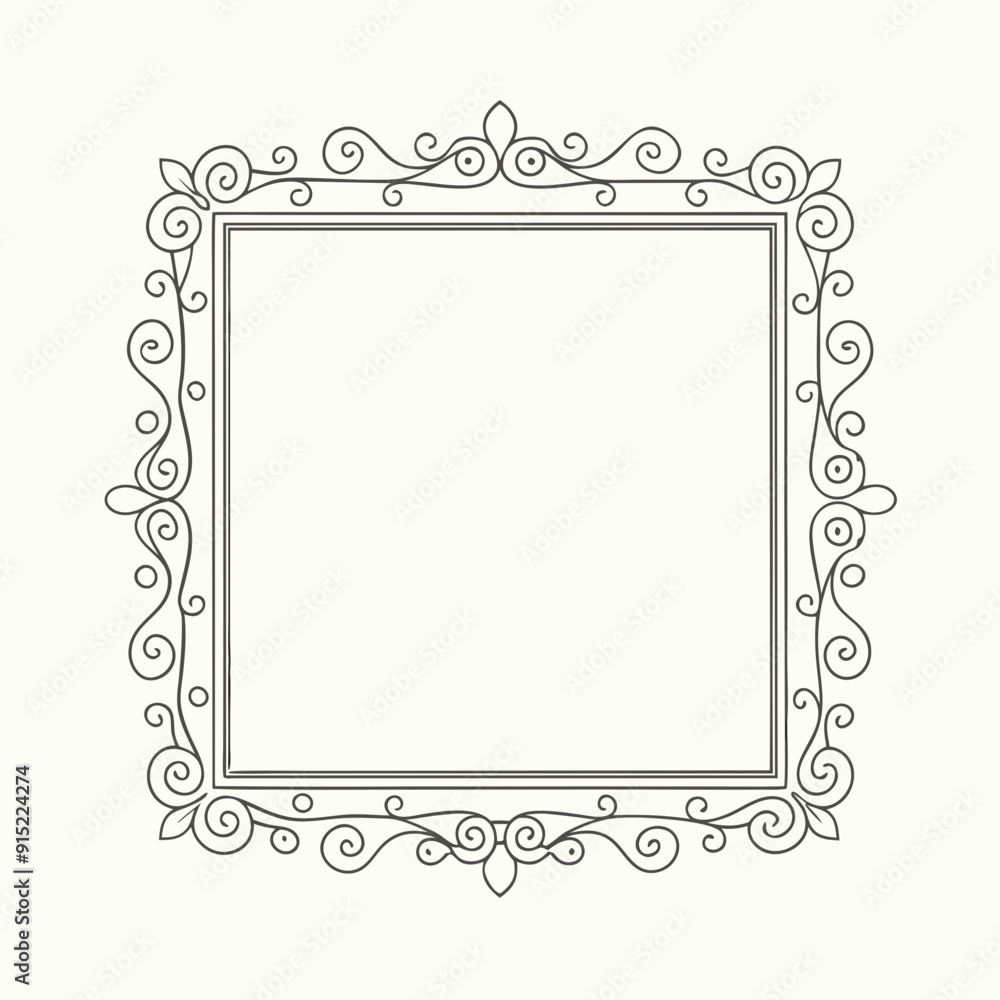 delicate elegant black frame delicate elegant black frame