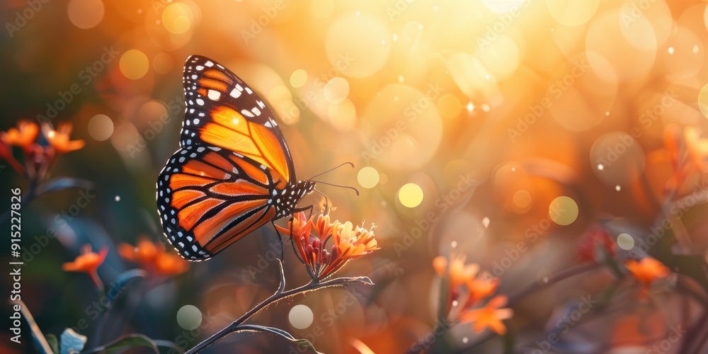 Elegant Plain Tiger Butterfly Danaus chrysippus Elegant Plain Tiger Butterfly Danaus chrysippus