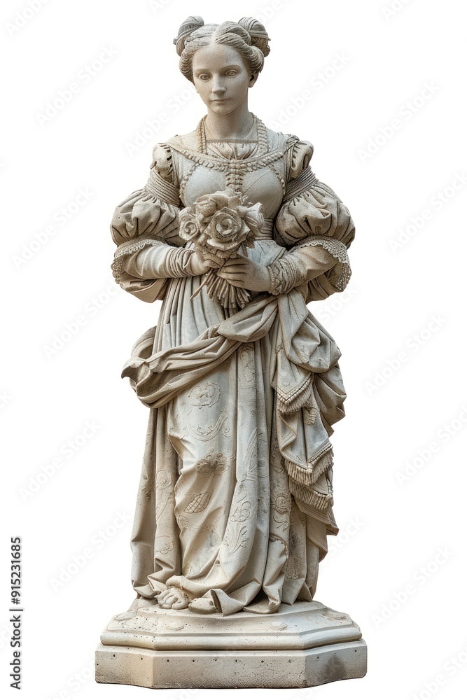 Renaissance Noblewoman statue jewelry female accessories. Renaissance Noblewoman statue jewelry female accessories.