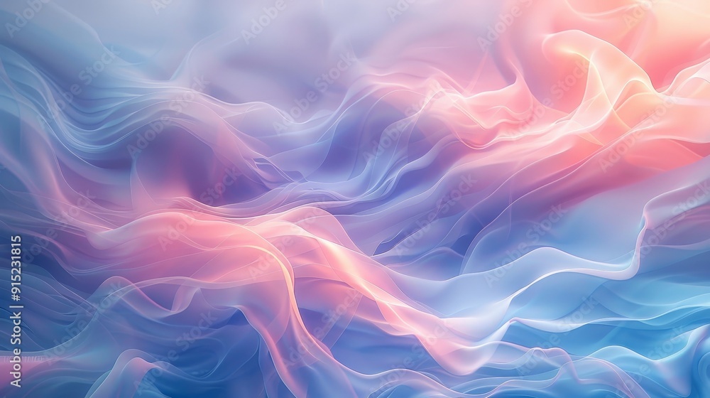 A soft abstract background with pastel hues and delicate, flowing lines A soft abstract background with pastel hues and delicate, flowing lines