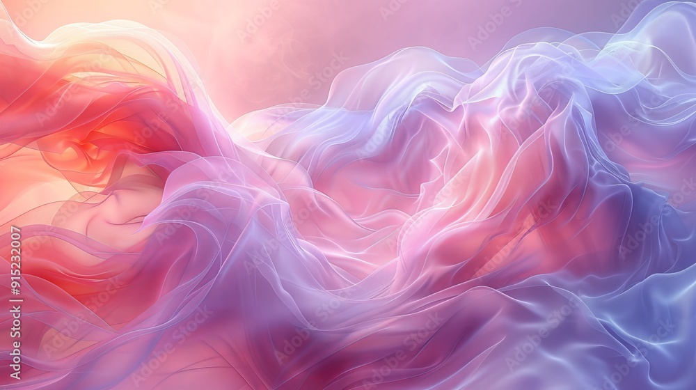 A soft abstract background with pastel hues and delicate, flowing lines A soft abstract background with pastel hues and delicate, flowing lines