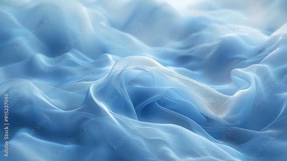 A soothing abstract background with soft, flowing lines and a calm blue palette A soothing abstract background with soft, flowing lines and a calm blue palette