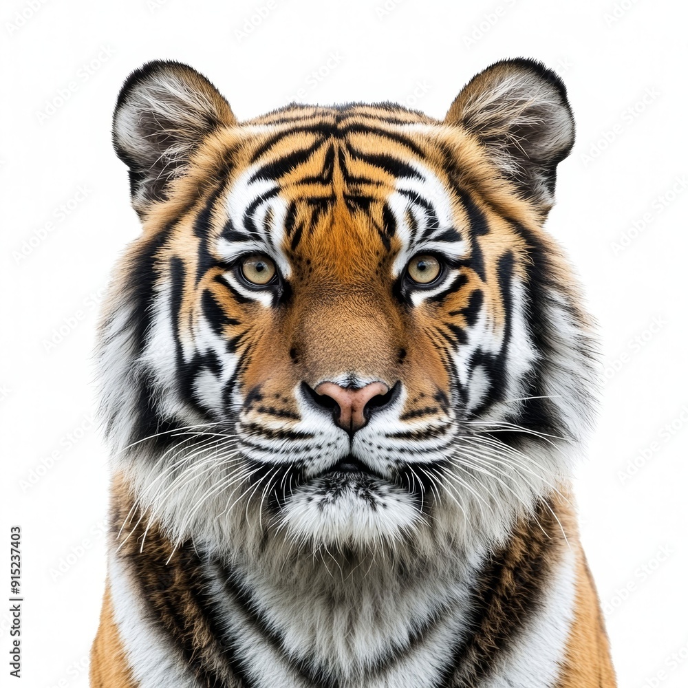 Close-up Portrait of a Majestic Tiger Close-up Portrait of a Majestic Tiger