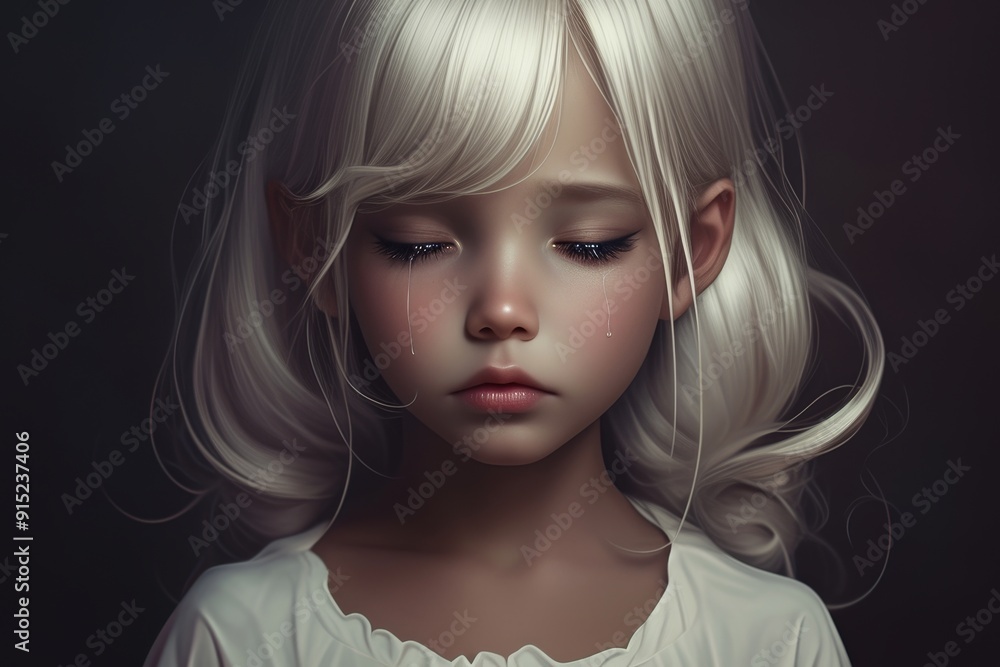 Cute portrait of a child in tears and holding a heart in her hands. Teenage girl cries in feelings of love and resentment. Cute portrait of a child in tears and holding a heart in her hands. Teenage girl cries in feelings of love and resentment.