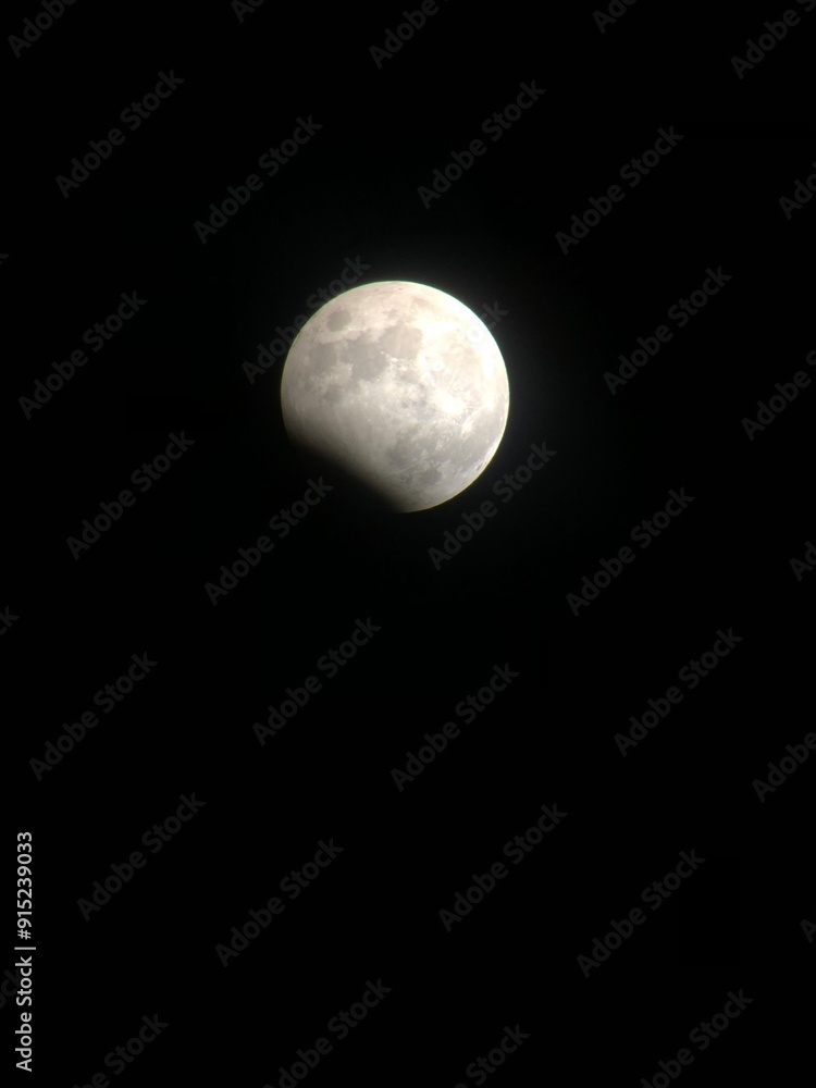 Fototapeta premium full moon over black