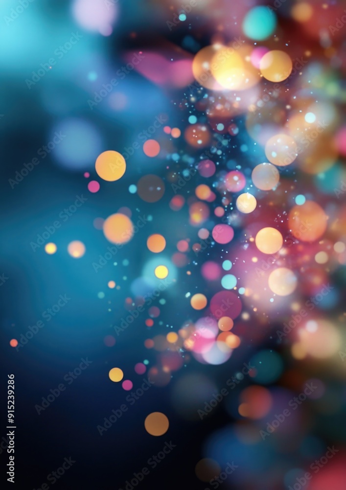 Explosion of colorful confetti in mid-air, with a blurred background creating a festive and joyful atmosphere Explosion of colorful confetti in mid-air, with a blurred background creating a festive and joyful atmosphere