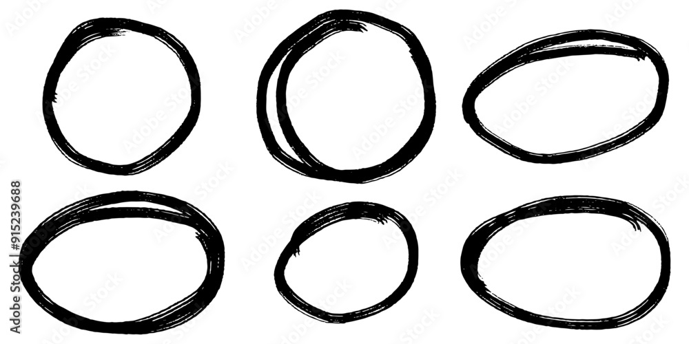 Hand drawn cartoon circle line vector illustration doodle sketch style for concept design. Hand drawn cartoon circle line vector illustration doodle sketch style for concept design.