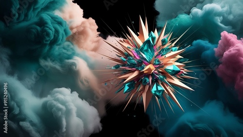 fireworks in the night sky