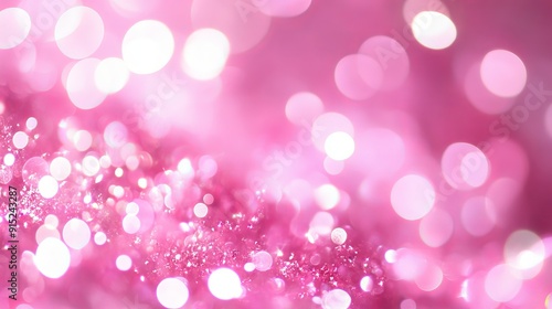 Festive pink bokeh. Shimmering bright background