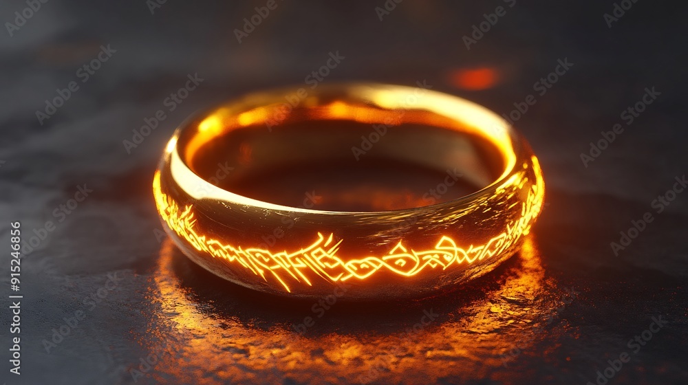 The One Ring: A Glowing Symbol of Power The One Ring: A Glowing Symbol of Power