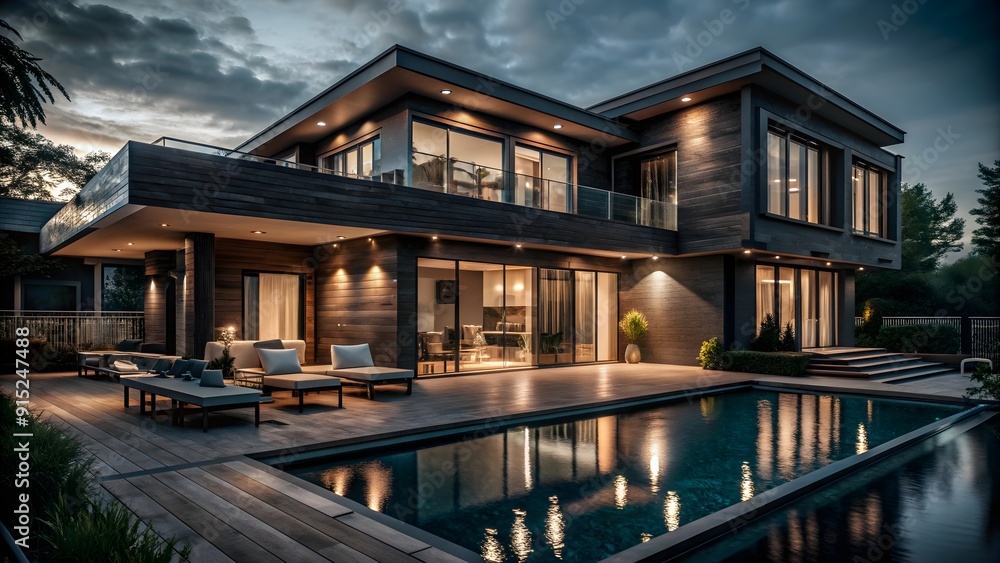 Modern luxury real estate house