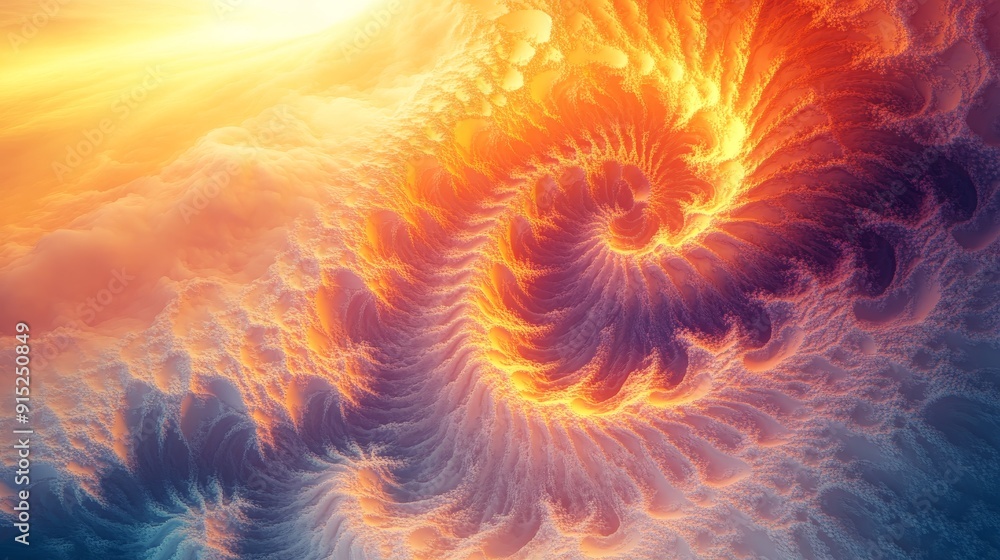Abstract swirl of vibrant orange and blue hues, resembling a fiery vortex or cosmic nebula. Abstract swirl of vibrant orange and blue hues, resembling a fiery vortex or cosmic nebula.