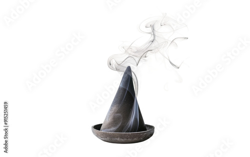 Soothing Aromatic Smoke Emerging from a Dhoop Cone