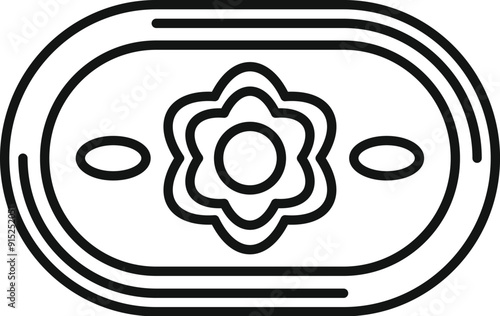 Bacteria lactobacillus probiotic bacterium icon showing healthy intestinal flora