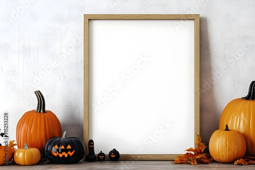 Minimalist frame mockup - Halloween decor | Halloween 8x10 Sign Mock Up | Halloween Styled Mock Up