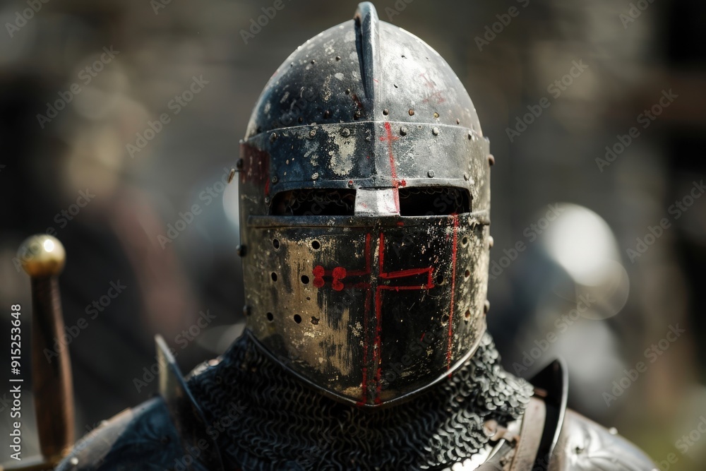 Clad in tarnished armor, the knight prepares for conflict, his expression hidden behind a weathered helmet. The air is thick with anticipation and echoes of history. Clad in tarnished armor, the knight prepares for conflict, his expression hidden behind a weathered helmet. The air is thick with anticipation and echoes of history.