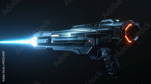 Futuristic Blaster Weapon