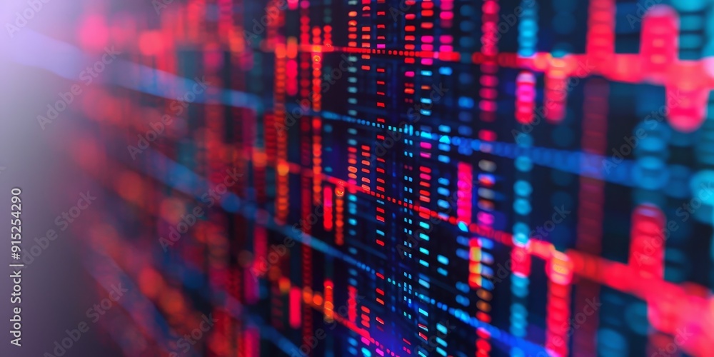 abstract digital data flow - binary code, red and blue lights, technology background. abstract digital data flow - binary code, red and blue lights, technology background.
