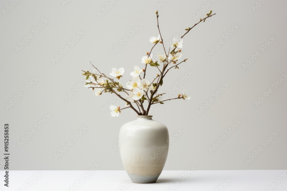 Flower vase pottery blossom.