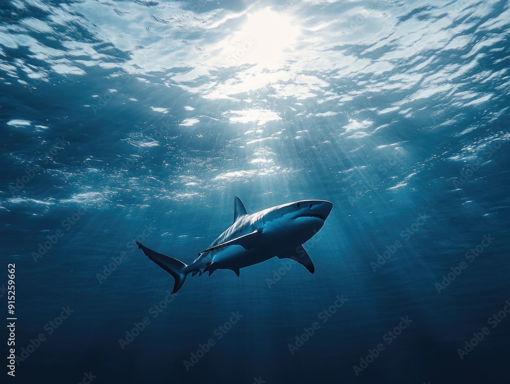 Fototapeta premium Shark underwater