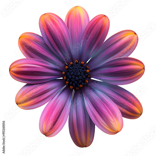 African Daisy, reality, single object, white background.