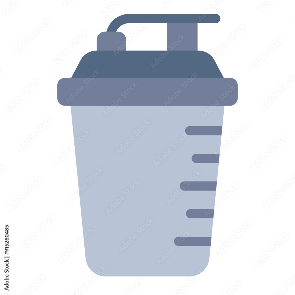 Shaker bottle icon for fitness drinks and supplements Shaker bottle icon for fitness drinks and supplements