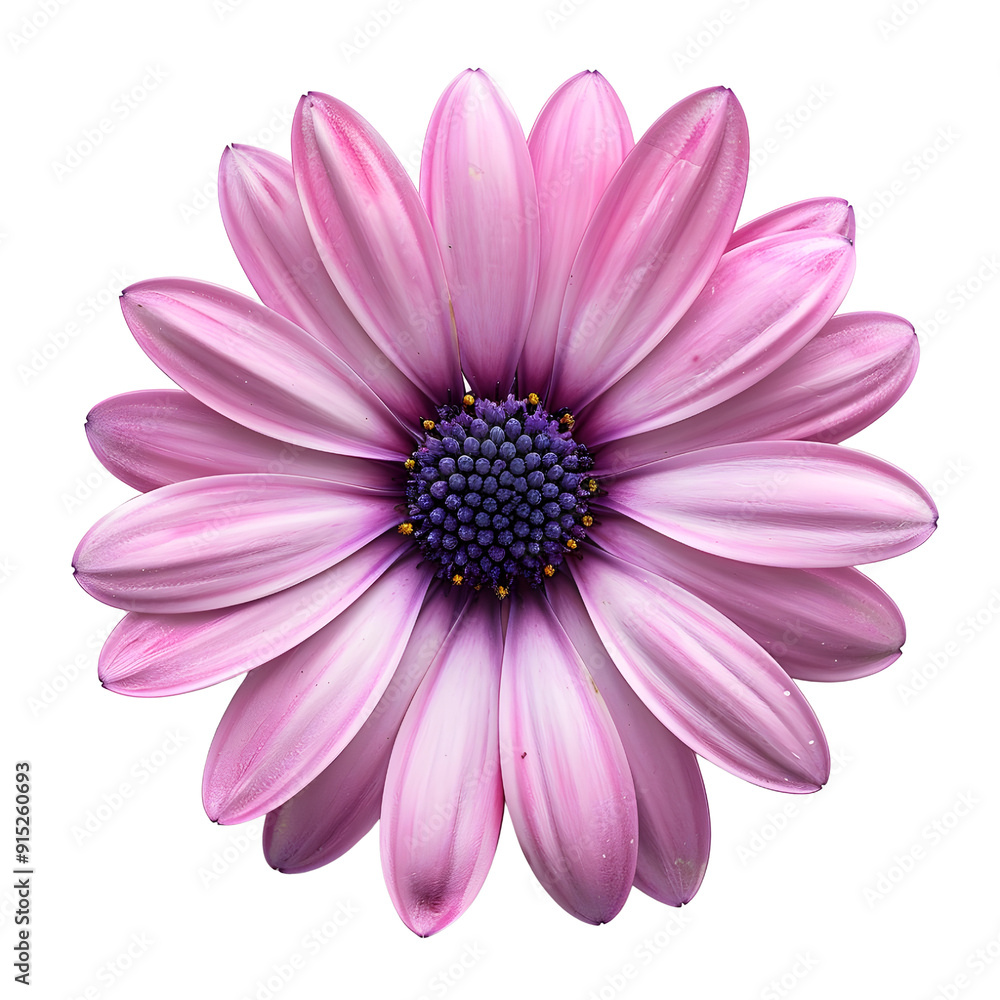 African Daisy, reality, single object, white background. African Daisy, reality, single object, white background.