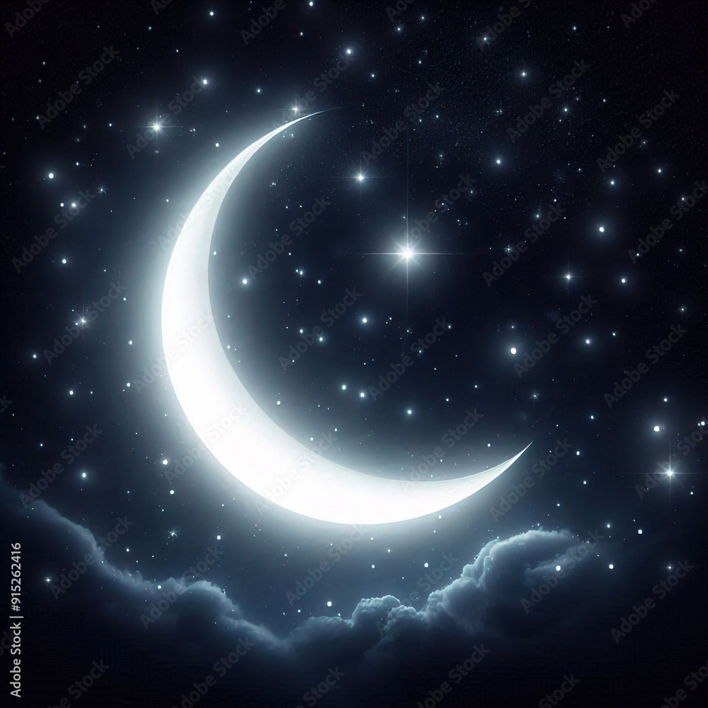 Fototapeta premium moon and stars