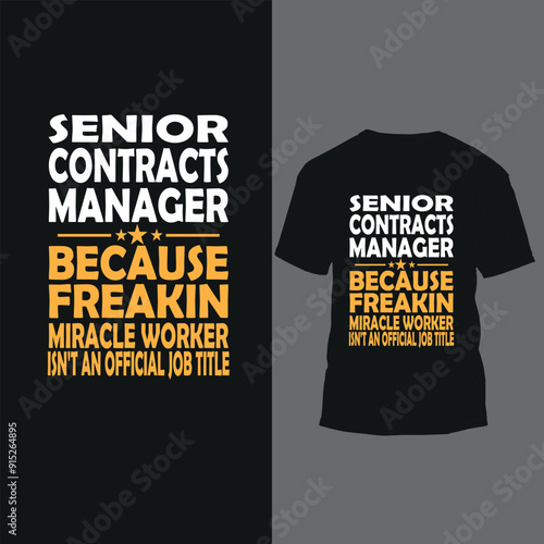senior contracts manager because freakin miracle worker isn't an official job title